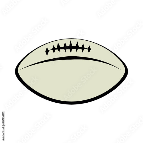 Rugby football ball isolated on a white background in EPS10