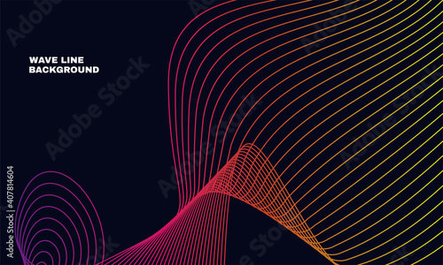 stock illustration elegant abstract vector spectrum rainbow gradient wave line futuristic style background part 1