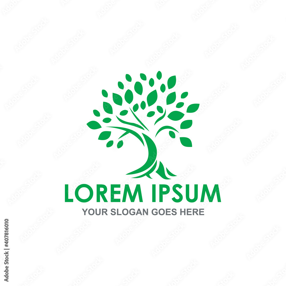 nature tree logo vector image nature tree logo vector image