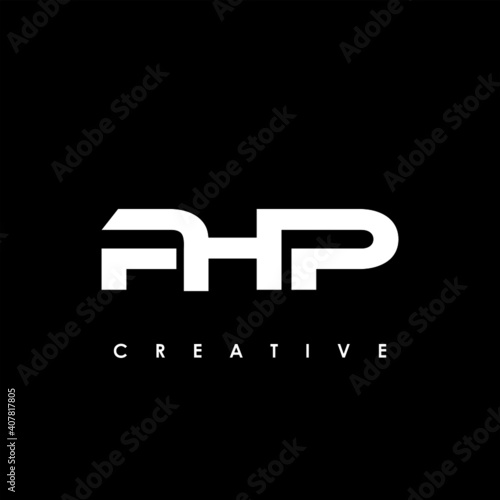 PHP Letter Initial Logo Design Template Vector Illustration