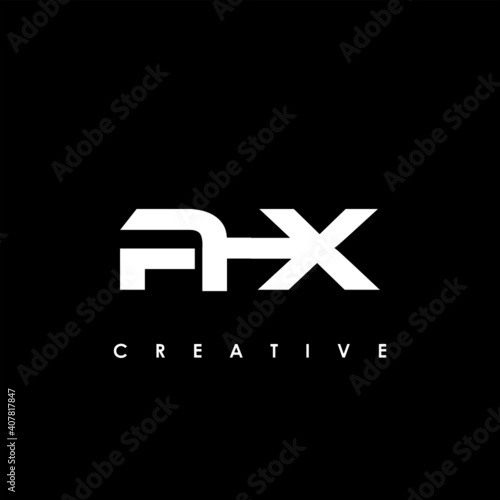 PHX Letter Initial Logo Design Template Vector Illustration photo