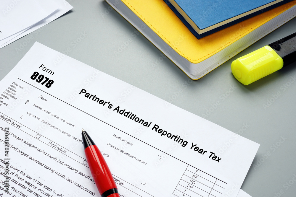 Form 8978 Partner's Additional Reporting Year Tax inscription on the page. Form 8978 Partner's Additional Reporting Year Tax inscription on the page.