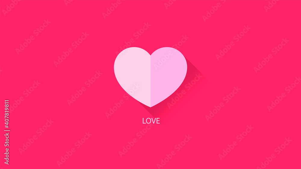 heart paper pink 