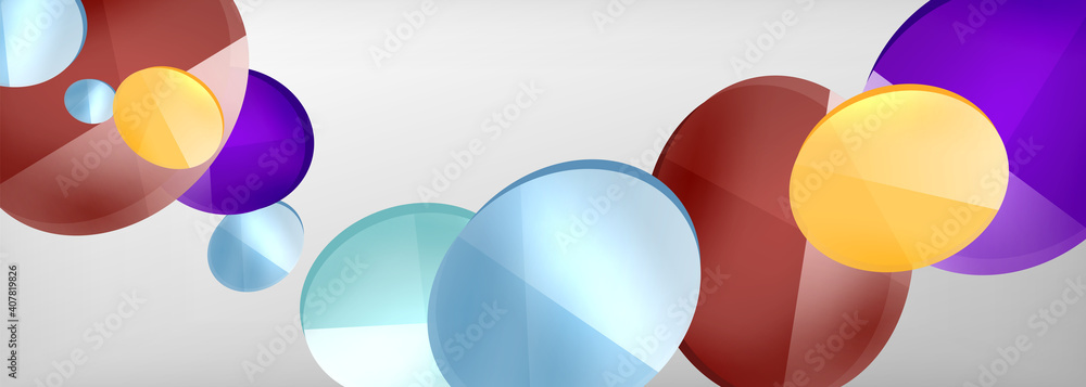 Abstract glossy round shapes vector background. Vector futuristic illustration for covers, banners, flyers and posters and other Abstract glossy round shapes vector background. Vector futuristic illustration for covers, banners, flyers and posters and other