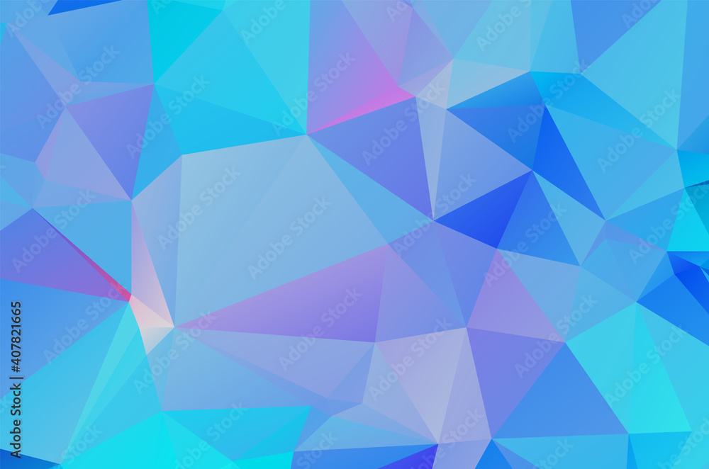 Blue vivid geometric polygonal abstract design background template Blue vivid geometric polygonal abstract design background template