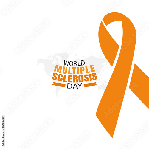 vector graphic of world multiple sclerosis day good for world multiple sclerosis day celebration. flat design. flyer design.flat illustration.