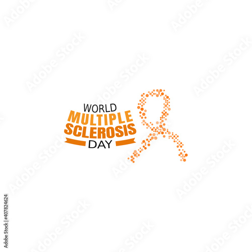 vector graphic of world multiple sclerosis day good for world multiple sclerosis day celebration. flat design. flyer design.flat illustration.