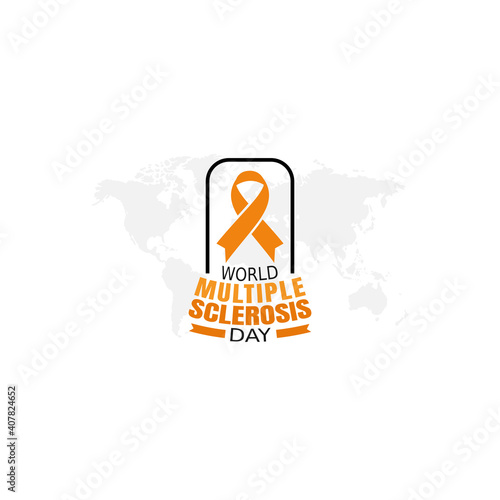 vector graphic of world multiple sclerosis day good for world multiple sclerosis day celebration. flat design. flyer design.flat illustration.