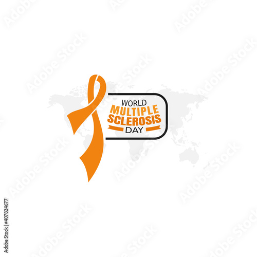 vector graphic of world multiple sclerosis day good for world multiple sclerosis day celebration. flat design. flyer design.flat illustration.