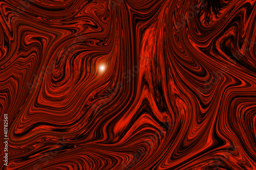 Orange liquid marble vector background