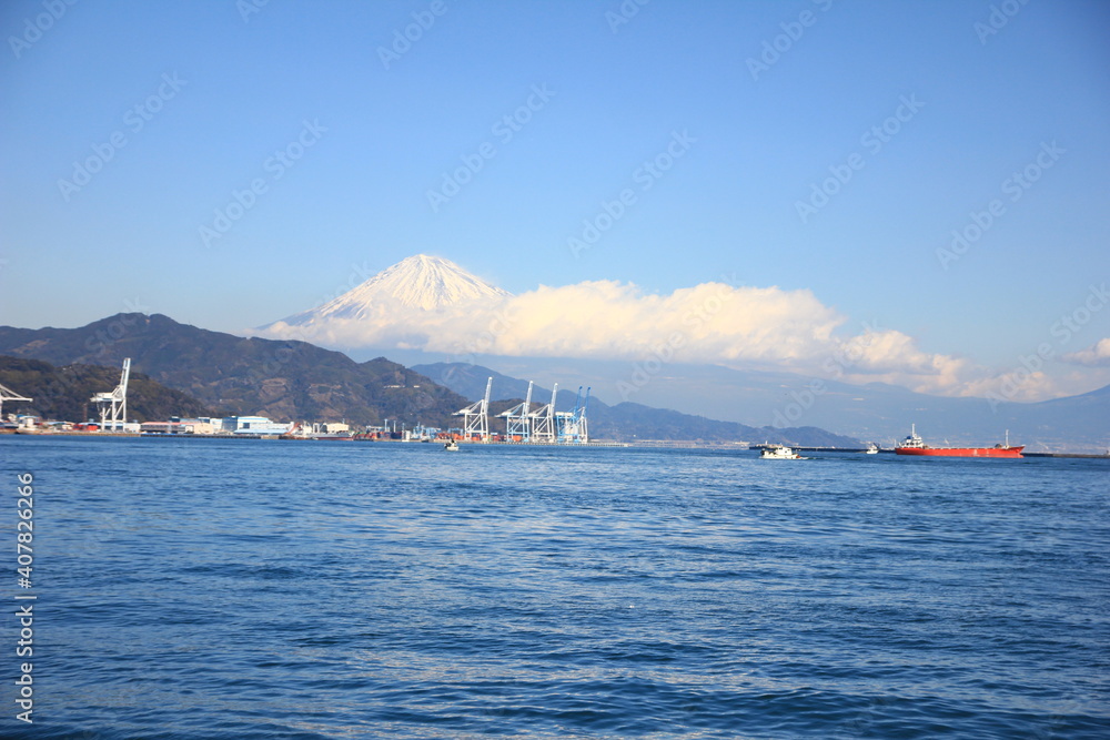 1月の清水港の風景