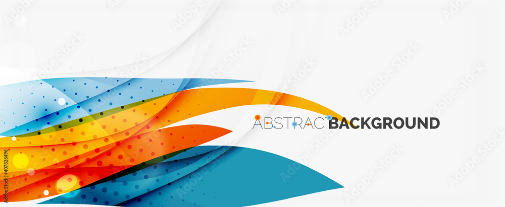 Waves and lines trendy design template for business or technology presentation, internet poster or web brochure cover, wallpaper Waves and lines trendy design template for business or technology presentation, internet poster or web brochure cover, wallpaper