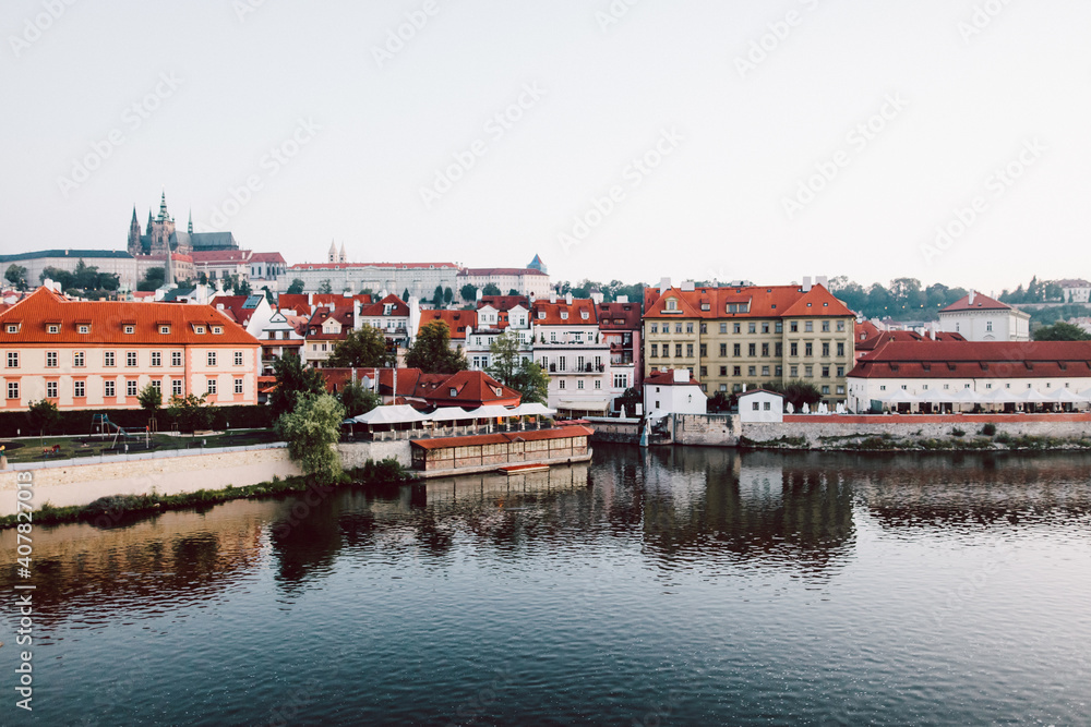 travel, view of the old town country, beautiful panorama
