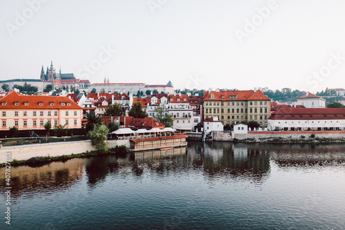 travel, view of the old town country, beautiful panorama