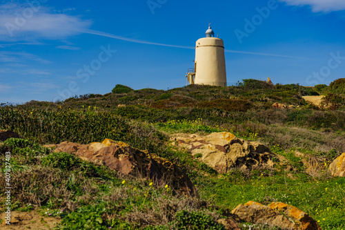 Carbonera lighthouse, Punta Mala, La Alcaidesa, Spain.