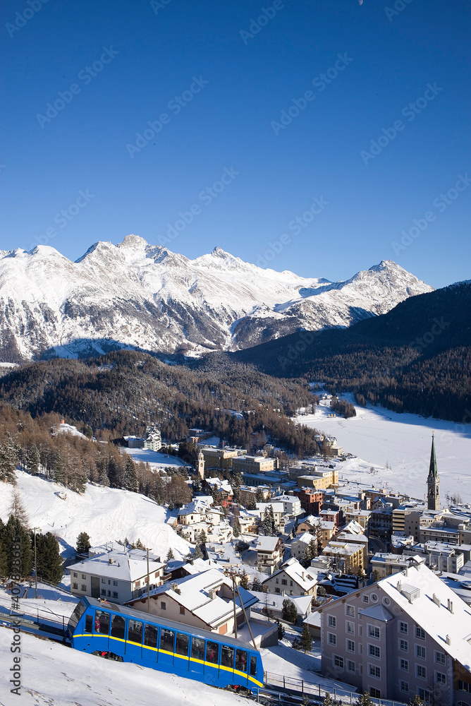 St.Moritz champagne climate in winter wonderland..