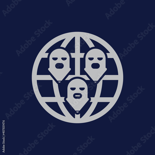 Transnational crime icon