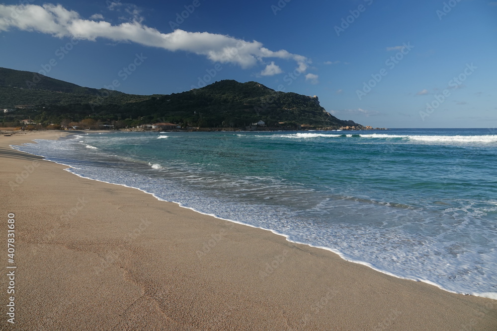 La plage de Portigliolo, Propriano en Corse