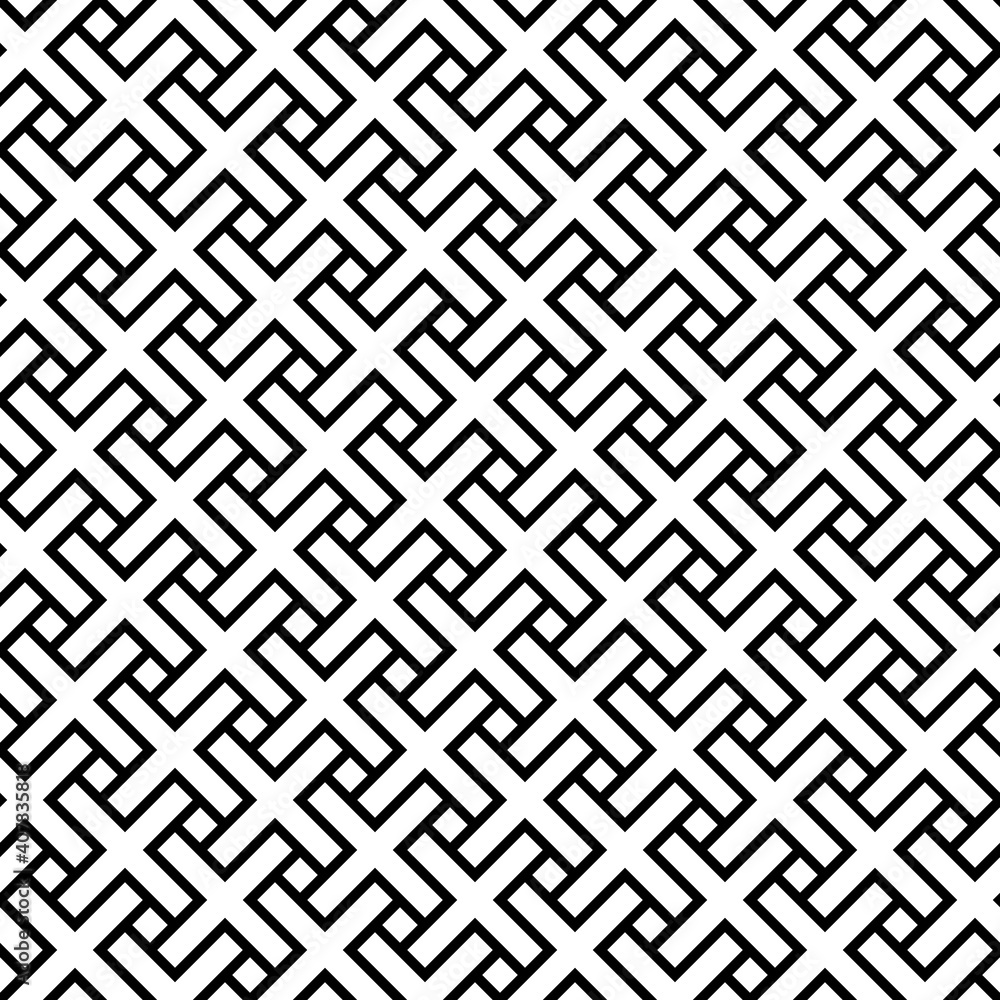 Abstract seamless pattern of crosses. Modern stylish texture Abstract seamless pattern of crosses. Modern stylish texture