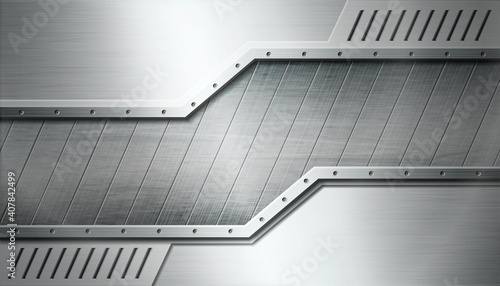 Textured industrial metal background.