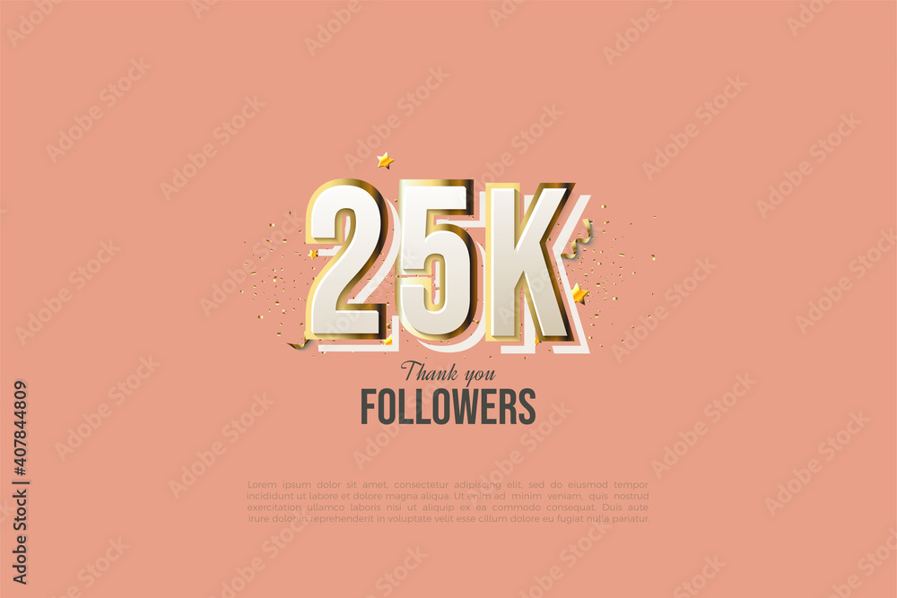 25k followers with graffiti lines and modern designs.