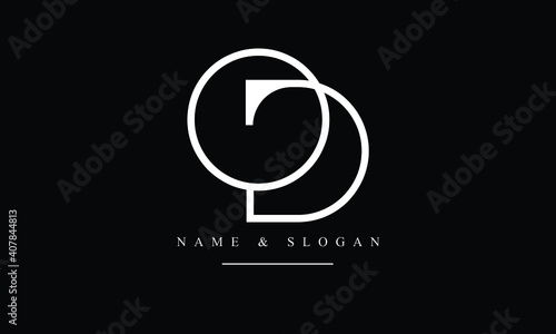 OD, DO, O, D abstract letters logo monogram photo