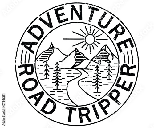 Adventure in Mountain Vector Design