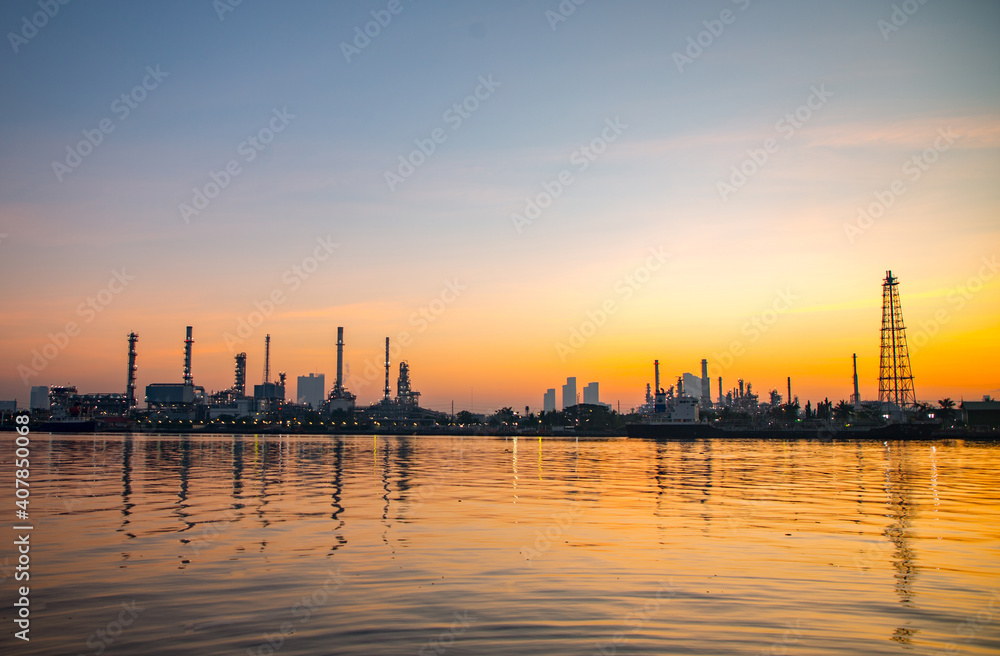 Petro oil refinery factory and industrial