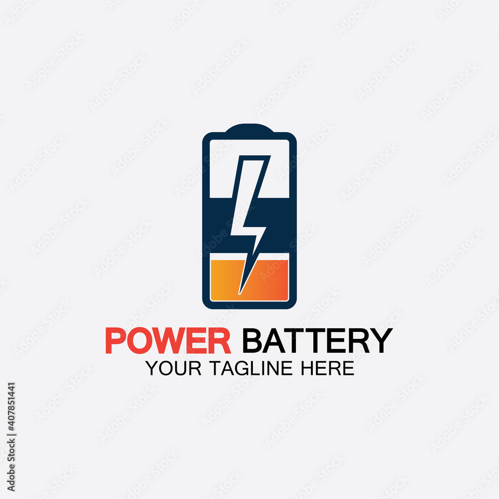 Power Battery Logo icon vector illustration Design Template.Battery Charging vector icon.Battery power and flash lightning bolt logo Power Battery Logo icon vector illustration Design Template.Battery Charging vector icon.Battery power and flash lightning bolt logo