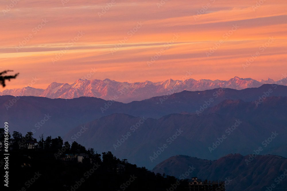 Various views of the Dhauladar Mountains