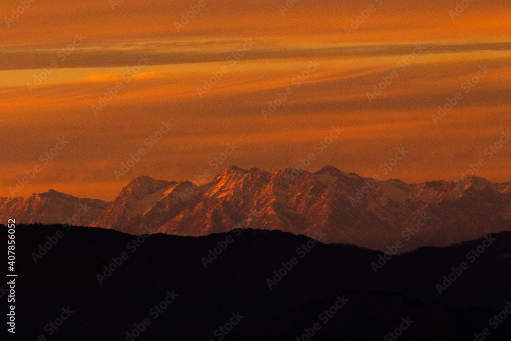 Various views of the Dhauladar Mountains