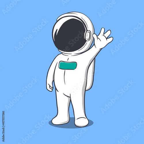 astronaut welcomes us