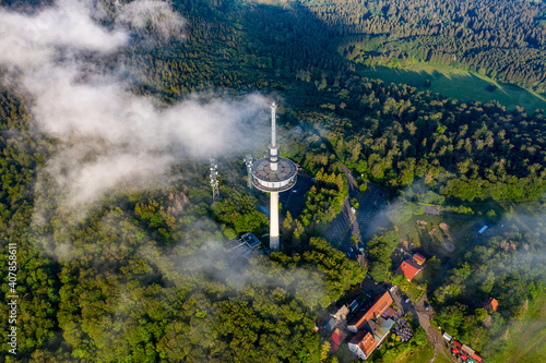 Hoherodskopf aus der Luft | Luftbilder vom Hoherodskopf im Vogelsberg in Hessen photo