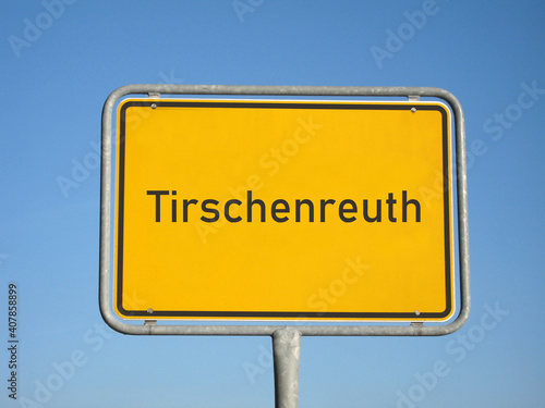 Ortsschild Tirschenreuth photo