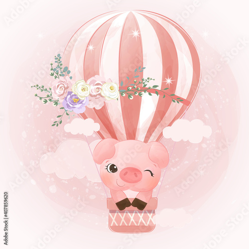 adorable animal illustration for personal project,background, invitation, wallpaper and many more
