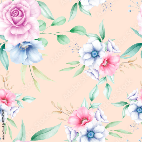 Beautiful flower seamless pattern