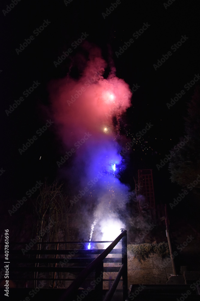 Fototapeta premium Feuerwerk Silvester