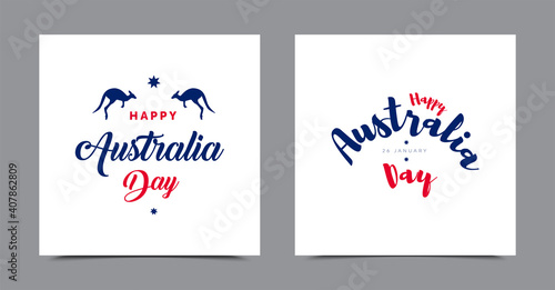 Vector illustration of a beautiful background for Happy Australia day.
