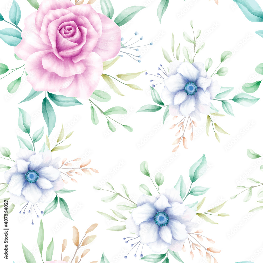 Beautiful flower seamless pattern Beautiful flower seamless pattern