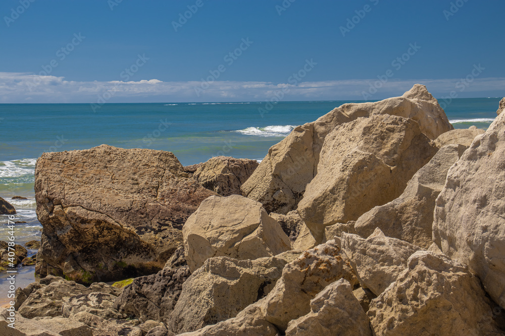 Trancoso Beach with Blue Sky, Porto Seguro - Bahia