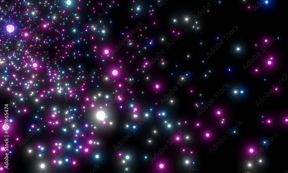 3D rendered abstract shiny particles 3D rendered abstract shiny particles