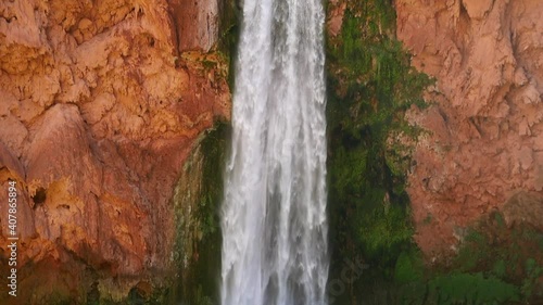 Mooney Falls in the Havasupai Indian Reservation, Grand Canyon, Arizona, USA