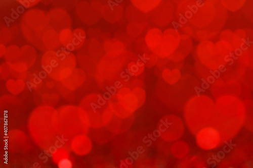 Red background with heart shape. Valentine's day background