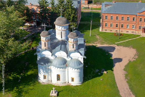 The Cathedral of the Deposition of the Robe (Rizopolozhenskiy Cathedral), The view from the top. Suzdal, Russia photo