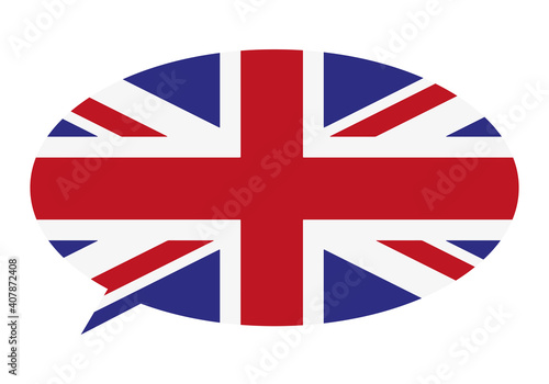 Bocadillo con bandera de Reino Unido.