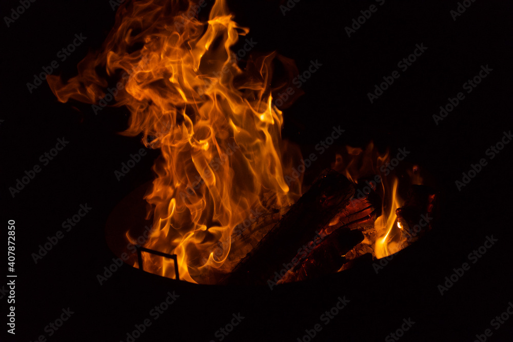 Fototapeta premium Flames and Ambers