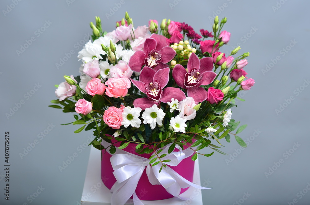 fresh flowers in paper boxes fresh flowers in paper boxes