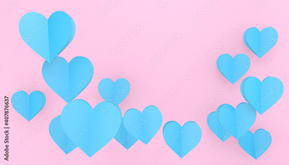 Pink Background with Hearts