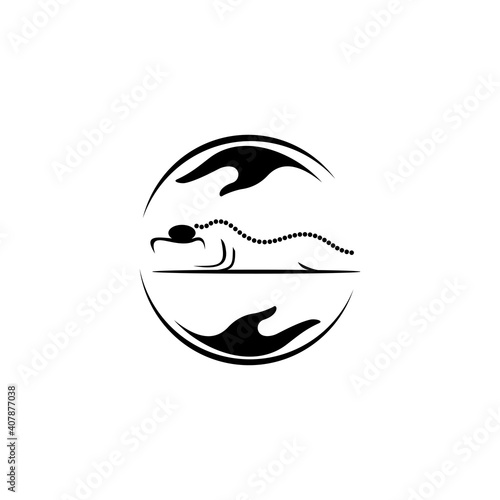 Body massage logo vector illustration. spa, relax, rejenuvate, essential oil, white background, vector illustration