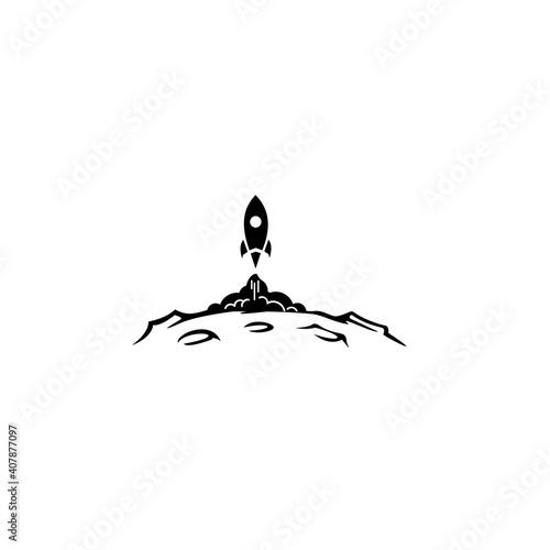 rocket base icon. Simple sign illustration. Startup symbol design from Startup collection. Can be used for web and mobile.